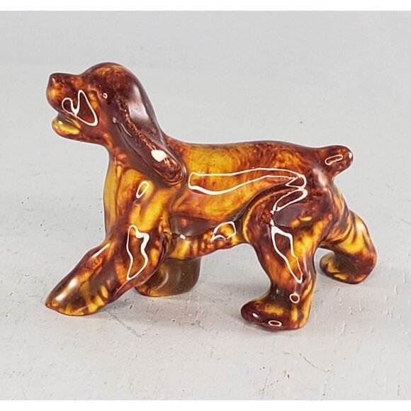 Hagen Renaker Copy? Test Color? Cocker Spaniel Dog Walking Red Orange - Picture 2 of 6